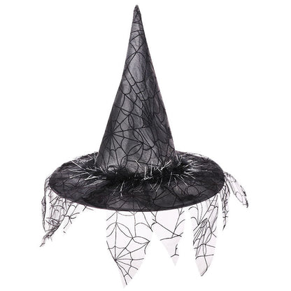 Mesh Witch Halloween Costume Hat