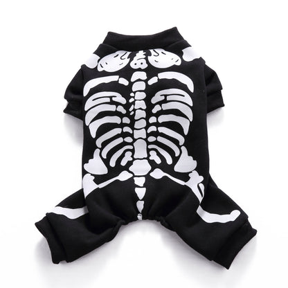 Skeleton Dog Halloween Pet Costume