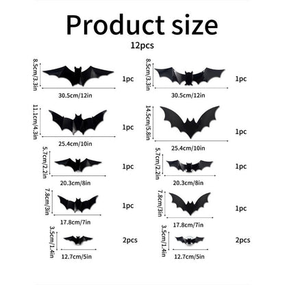 LED Glowing Halloween Bats
