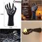 Halloween Decorations, Pack of 3 Wall Mounted Creepy Reaching Hands with Lighted Candles