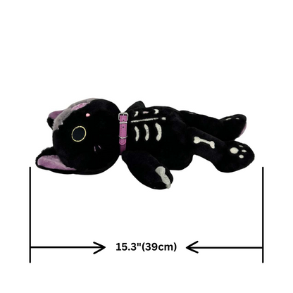 Emo Cute Skeleton Cat Plush