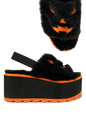 Lilly Jack O Lantern Black/Orange Slides