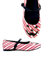MARY JANE JACKOLANTERN FLAT CANDY CANE
