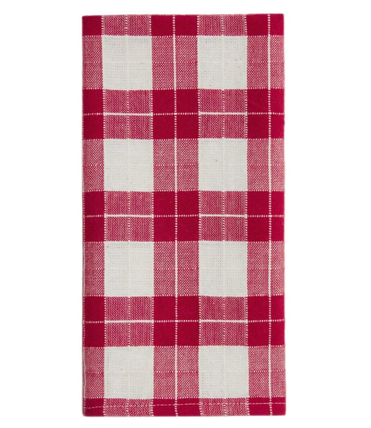 Annabelle Plaid Red Napkins