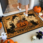 Happy Halloween Doormat Ghost Welcome Mat Indoor Outdoor Anti-Slip Rug Home Bedroom Bath Mats