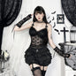 Lace Triangle Cup Cami Top for Modern Goth Aesthetic