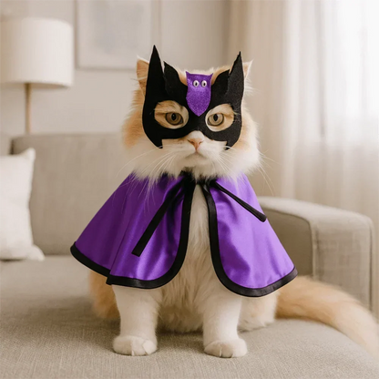 Wizard Bat Cloak Pet Halloween Costume