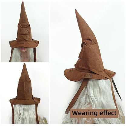 Vintage Halloween Witch Hat Magic Academy Tree Hat Accessories