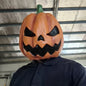 Full-Face Pumpkin Halloween Mask - Latex Full-Face