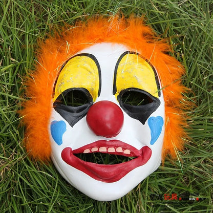 Full-Face Clown Halloween Mask - Full-Face