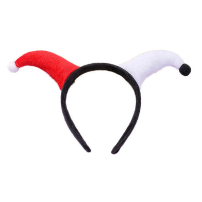 Cute Two Color Clown Headband Exaggerated Costume Accessories Halloween Devil