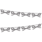 Black & White Stripy Bow Garland