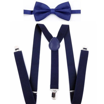 Nerd Costume Accessory Set - Suspenders Bow Tie Glasses & Cap - Halloween Costume