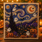 🎃👻 Premium 3D Pearl Halloween Wall Art Kit | Luxury Flocked Canvas with Scratch-Resistant Non-Fading Pearl Beads DIY Spooky Decor – Buy 2 Free Shipping 📦✨