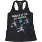 Women's Girls Will Be Girls Witch Racerback Tank Top