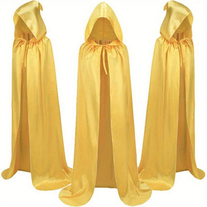Halloween Costumes - Halloween Cape Cloak for Adults 59 Inch Gothic Death Costume Robe | Vampire Grim Reaper