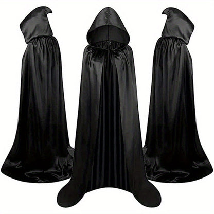 Halloween Costumes - Halloween Cape Cloak for Adults 59 Inch Gothic Death Costume Robe | Vampire Grim Reaper