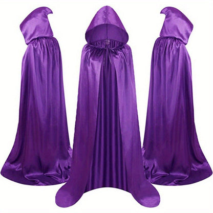 Halloween Costumes - Halloween Cape Cloak for Adults 59 Inch Gothic Death Costume Robe | Vampire Grim Reaper