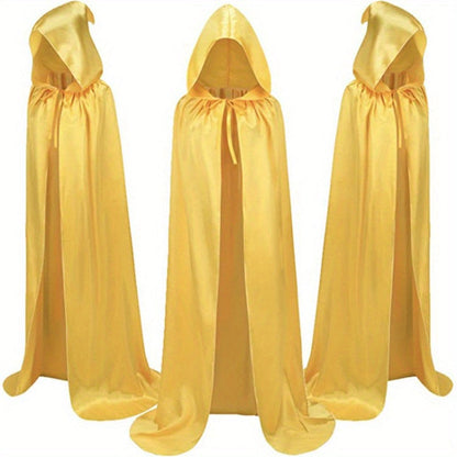Halloween Costumes - Halloween Cape Cloak for Adults 59 Inch Gothic Death Costume Robe | Vampire Grim Reaper