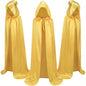 Halloween Costumes - Halloween Cape Cloak for Adults 59 Inch Gothic Death Costume Robe | Vampire Grim Reaper