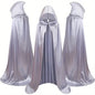 Halloween Costumes - Halloween Cape Cloak for Adults 59 Inch Gothic Death Costume Robe | Vampire Grim Reaper