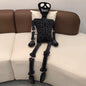 Goth White and Black Skeleton Plush