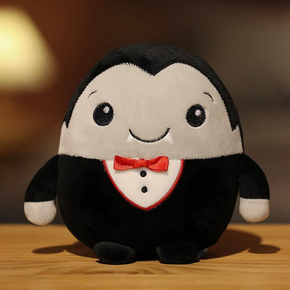 Adorable Halloween Plushies: Kawaii Skeletons, Pumpkin Zombies, Frankenstein, and Vampires!