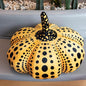Delightfully Spooky Yayoi Kusama Pumpkin Plushies for Halloween Fun