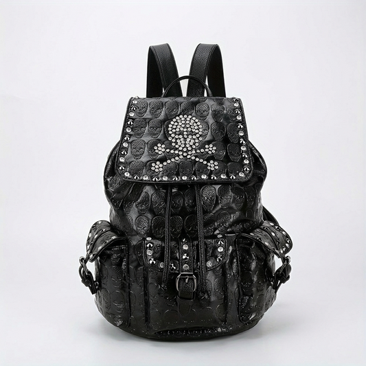 Backpack for Women, Halloween Rivets Gothic Black Daypack, Women's Niche Travel Backpack, Gift for Friend